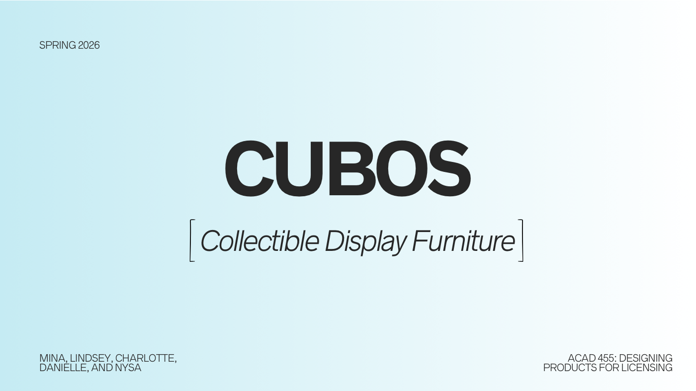 Cubos Collectible Display Furniture title slide