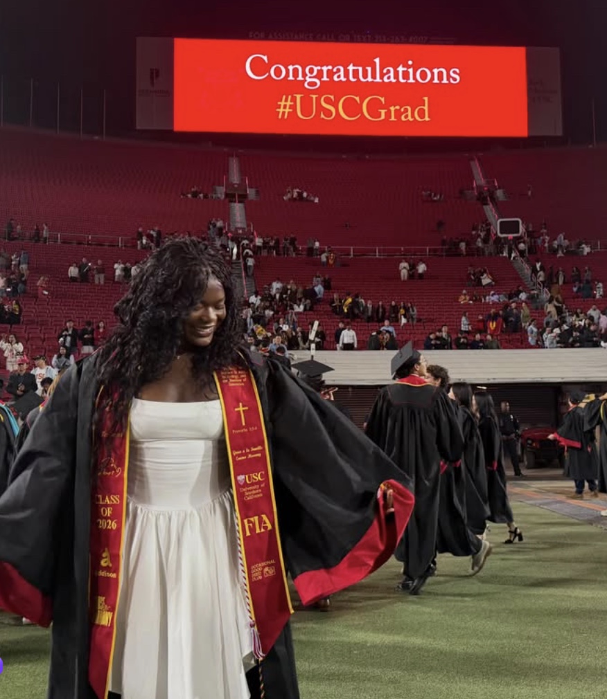 Eunice-Danielle at USC graduation